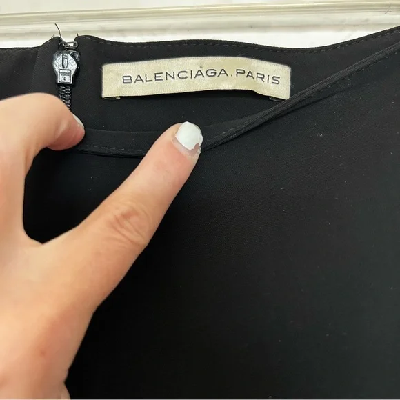 Balenciaga 2012 Pleated, High Waisted, Midi, Elegant Black Women's Skirt - Picture 3 of 15